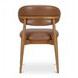 Ellie Brown Leather Upholstered Dining Chair