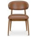 Ellie Brown Leather Upholstered Dining Chair