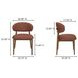 Ellie Rust Performance Fabric Upholstered Dining Chair