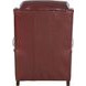 Meade Marisol Cabernet Leather Push Thru The Arms Lounge Recliner with Nailhead Trim