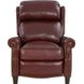 Meade Marisol Cabernet Leather Push Thru The Arms Lounge Recliner with Nailhead Trim