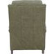 Meade Oasis Olive Leather Push Thru The Arms Lounge Recliner with Nailhead Trim
