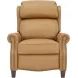 Meade Santa Fe Brandy Leather Push Thru The Arms Lounge Recliner with Nailhead Trim