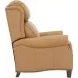 Meade Santa Fe Brandy Leather Push Thru The Arms Lounge Recliner with Nailhead Trim