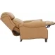 Meade Santa Fe Brandy Leather Push Thru The Arms Lounge Recliner with Nailhead Trim