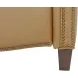 Meade Santa Fe Brandy Leather Push Thru The Arms Lounge Recliner with Nailhead Trim