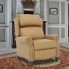 Meade Santa Fe Brandy Leather Push Thru The Arms Lounge Recliner with Nailhead Trim
