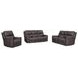 Easton Steamboat Brown Leather 76" Zero Gravity Power Reclining Loveseat with Console and USB Charging