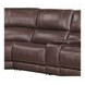 Easton Steamboat Brown Leather 7 Piece Zero Gravity Power Reclining Sectional with USB Charging