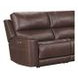 Easton Steamboat Brown Leather 7 Piece Zero Gravity Power Reclining Sectional with USB Charging