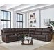 Easton Steamboat Brown Leather Zero Gravity Modular Power Reclining Sectional with USB Charging