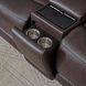 Westville Steamboat Brown Leather 7 Piece Zero Gravity Power Reclining Sectional with USB Charging