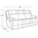 Eclipse Florence Brown Power Reclining Sofa with Power Headrest