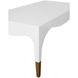Medina White Rectangular Coffee Table