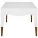 Medina White Rectangular Coffee Table