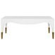 Medina White Rectangular Coffee Table