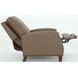 Melrose Cashmere Taupe Leather Push Thru The Arms Recliner