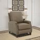 Melrose Cashmere Taupe Leather Push Thru The Arms Recliner