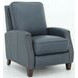 Melrose Santa Fe Ocean Leather Push Thru The Arms Recliner