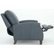 Melrose Santa Fe Ocean Leather Push Thru The Arms Recliner