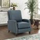 Melrose Santa Fe Ocean Leather Push Thru The Arms Recliner