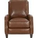 Melrose Colchester Bitters Leather Push Thru The Arms Recliner with Nailhead Trim