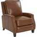 Melrose Colchester Bitters Leather Push Thru The Arms Recliner with Nailhead Trim