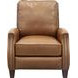 Melrose Shoreham Ponytail Leather Push Thru The Arms Recliner with Nailhead Trim