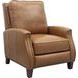 Melrose Shoreham Ponytail Leather Push Thru The Arms Recliner with Nailhead Trim