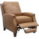 Melrose Shoreham Ponytail Leather Push Thru The Arms Recliner with Nailhead Trim