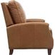 Melrose Shoreham Ponytail Leather Push Thru The Arms Recliner with Nailhead Trim