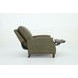 Melrose Oasis Olive Leather Push Thru The Arms Recliner with Nailhead Trim