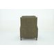 Melrose Oasis Olive Leather Push Thru The Arms Recliner with Nailhead Trim