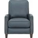 Melrose Santa Fe Ocean Leather Push Thru The Arms Recliner with Nailhead Trim