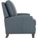 Melrose Santa Fe Ocean Leather Push Thru The Arms Recliner with Nailhead Trim