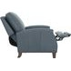 Melrose Santa Fe Ocean Leather Push Thru The Arms Recliner with Nailhead Trim