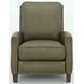 Melrose Oasis Olive Leather Push Thru The Arms Recliner
