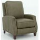 Melrose Oasis Olive Leather Push Thru The Arms Recliner