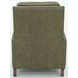 Melrose Oasis Olive Leather Push Thru The Arms Recliner