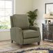 Melrose Oasis Olive Leather Push Thru The Arms Recliner
