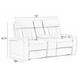 Equinox Mercury 74" Power Reclining Console Loveseat With Power Headrest