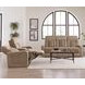 Equinox Mushroom Power Reclining Console Loveseat With Power Headrest