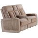 Equinox Mushroom Power Reclining Console Loveseat With Power Headrest