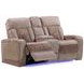 Equinox Mushroom Power Reclining Console Loveseat With Power Headrest