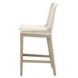 Woven Outdoor Shell Performance Fabric Upholstered Mesh Counter Height Stool