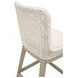 Woven Outdoor Shell Performance Fabric Upholstered Mesh Counter Height Stool