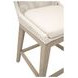 Woven Outdoor Shell Performance Fabric Upholstered Mesh Counter Height Stool
