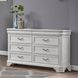Lyndhurst Vintage White 8 Drawer Dresser