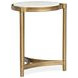 Cassidy Aged Brass and Volakas Classic Round Marble Top Accent Table