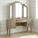 Highland Brown Bedroom Vanity with Mirror and Bench
